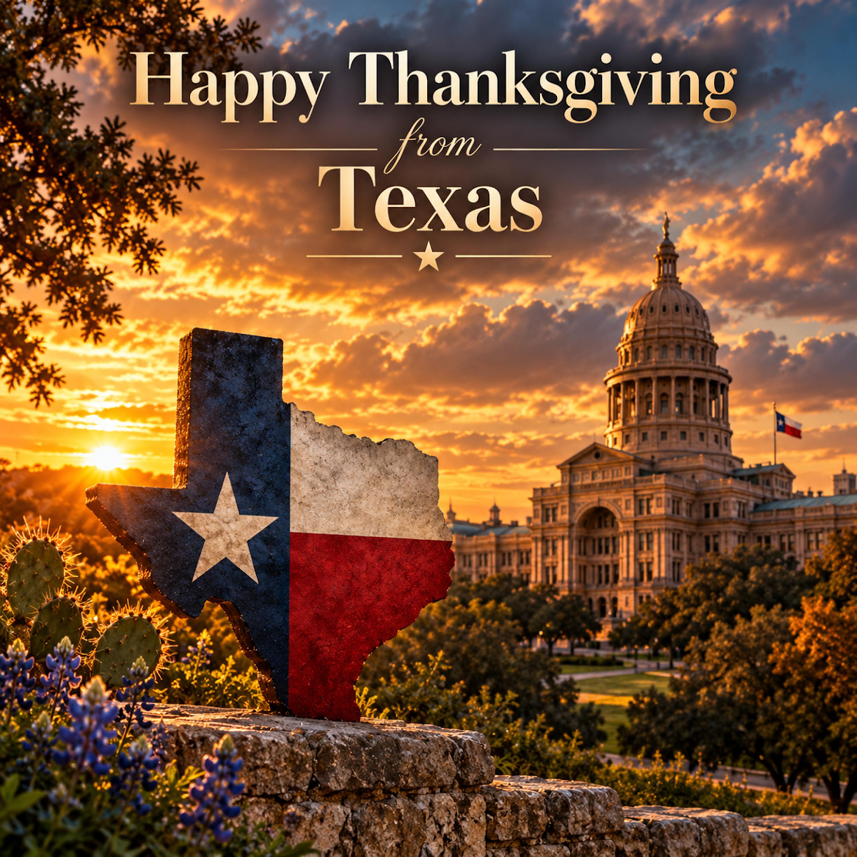 Happy Thanksgiving from Texas cover